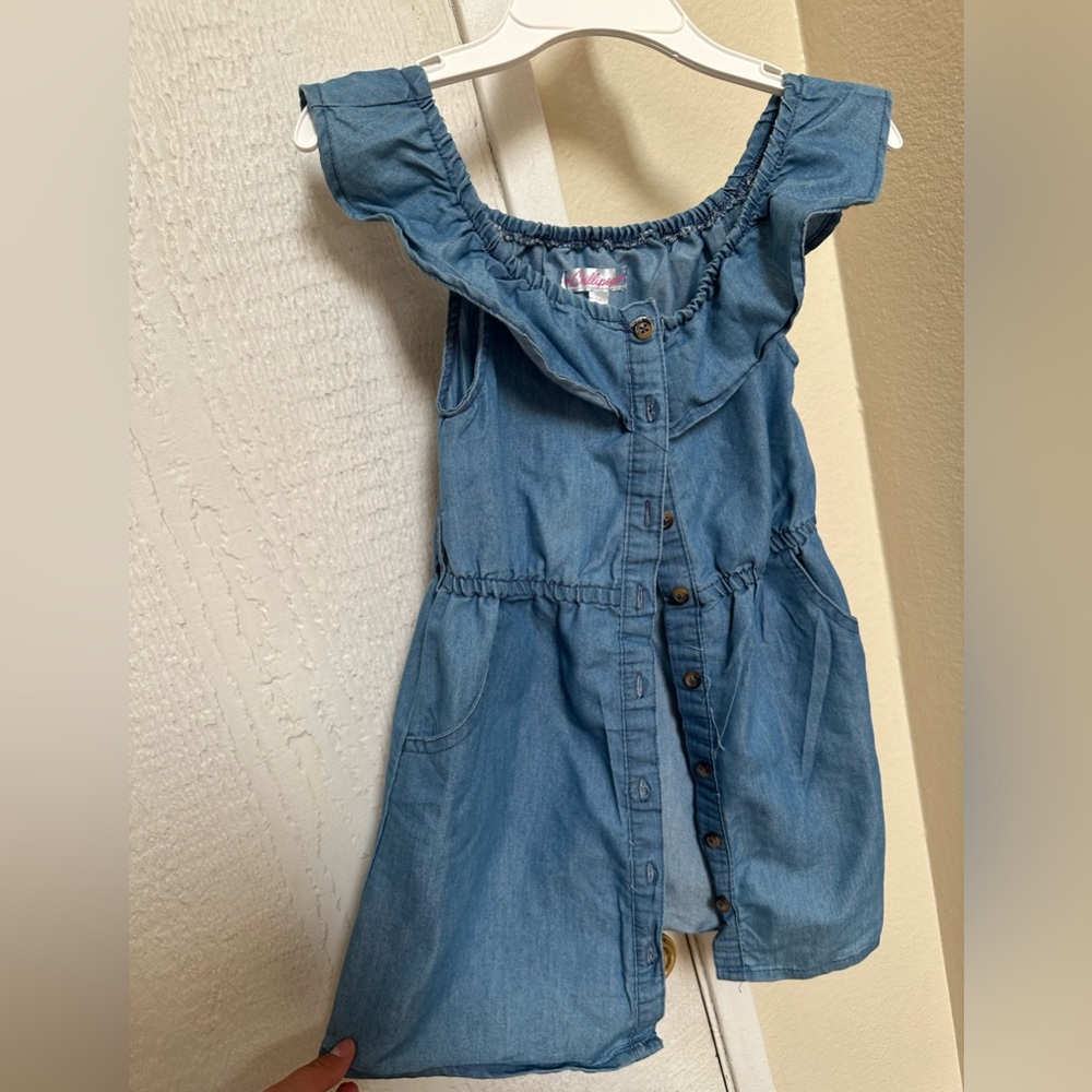 Denim girls dress